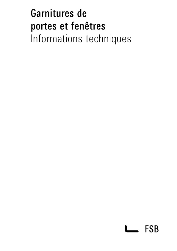 Technical information (French)